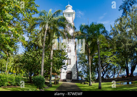 Faro di Venus point, l'isola di Tahiti, Polinesia francese. Foto Stock