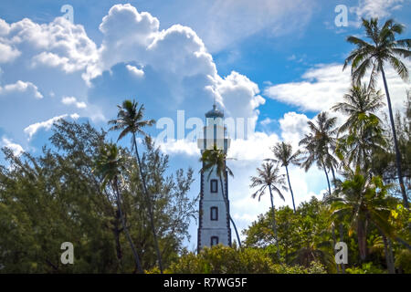 Faro di Venus point, l'isola di Tahiti, Polinesia francese. Foto Stock