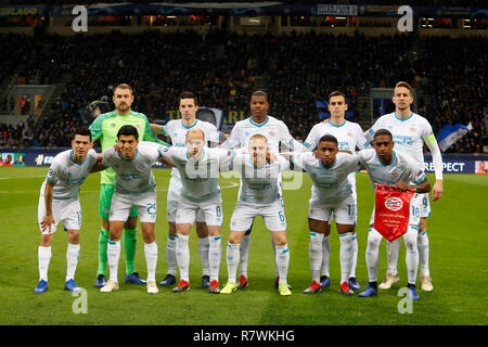 Milano, Italia. 11 dicembre, 2018. Champions League , foto del team PSV durante la Champions League Inter - PSV Credito: Pro scatti/Alamy Live News Foto Stock