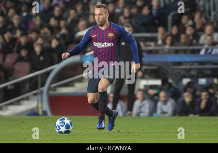 Barcellona, Spagna. 11 dic 2018. Artur (FC) Baecelona durante la UEFA Champions League, gruppo B partita di calcio tra FC Barcelona e Tottenham Hotspur il 11 dicembre 2018 presso il Camp Nou stadium di Barcellona, Spagna - Photo Laurent Lairys / DPPI Credito: Laurent Lairys/Agence Locevaphotos/Alamy Live News Foto Stock