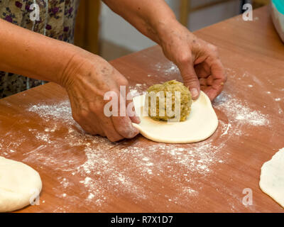 Cucina Ruteni, gnocchi, Ruski Krstur, Vojvodina, Serbia, Europa Foto Stock