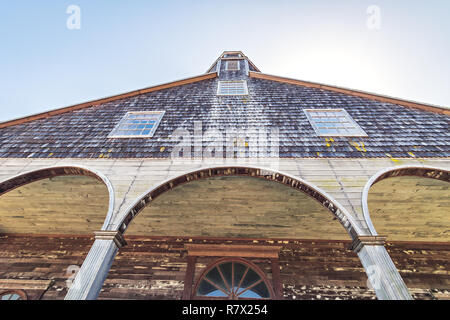 Quinchao Chiesa - Isola di Chiloe, Cile Foto Stock