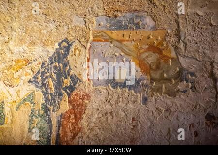 L'Italia, Puglia, regione salentina, Brindisi, centro storico, la chiesa romanica di San Giovanni al Sepolcro costruito nel XI secolo Foto Stock