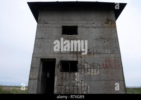 Il tempo di guerra della torre di vedetta, East Lane, Bawdsey, Suffolk, Inghilterra. Foto Stock