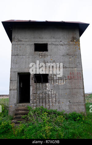 Il tempo di guerra della torre di vedetta, East Lane, Bawdsey, Suffolk, Inghilterra. Foto Stock