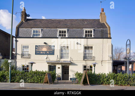 Il Sun pub di Barnes, Londra. Foto Stock