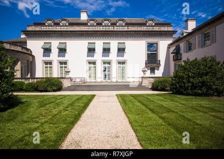 Regno Stateslaware, Wilmington, DE NEMOURS station wagon, ex casa dell'industriale Alfred I. DuPont e famiglia, la Nemours Mansion, esterna Foto Stock