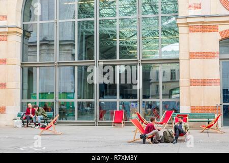 Francia, Parigi, il Centquatre, artistiche innovative e di istituzioni culturali Foto Stock