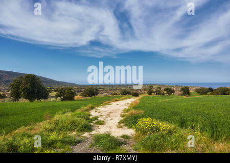 Cipro penisola di Akamas Parco Nazionale di vetta della montagna Foto Stock