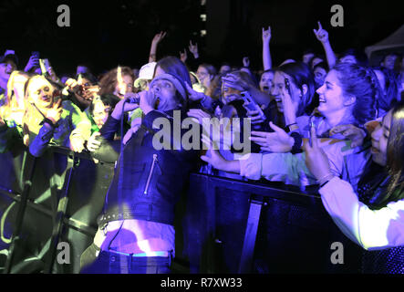 La rock band All-American Rejects suona un concerto a Milwaukee Wisconsin USA nell'ottobre 2018. Foto Stock