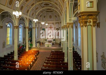 Canada, Provincia di Quebec, Montreal, patrimonio religioso, San Raffaele Arcangelo Chiesa su L'Île-Bizard Foto Stock