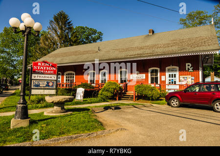 Kent Station Main Street   Kent, Connecticut, Stati Uniti d'America Foto Stock