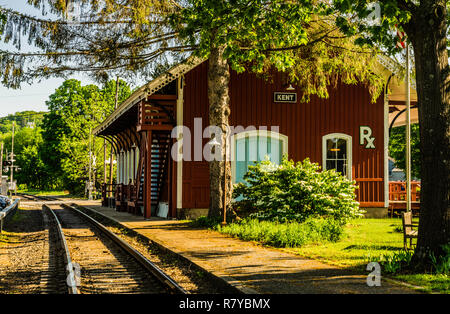 Kent Station Main Street   Kent, Connecticut, Stati Uniti d'America Foto Stock