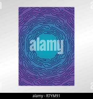 Concetto creativo meta blu porpora schema texture, pagina progettazione del modello abstract techno sfondo per web e print design Illustrazione Vettoriale