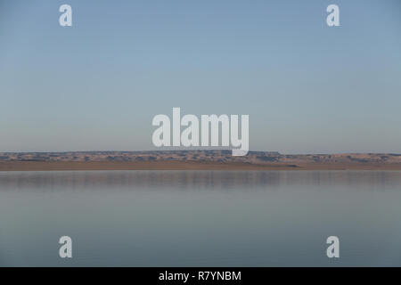 Lago Qarun al pomeriggio Foto Stock