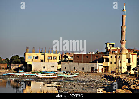 Lago Qarun al pomeriggio Foto Stock