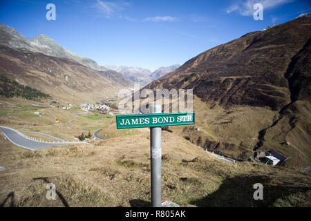 James Bond Street Foto Stock