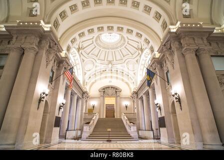 Bancroft Hall Rotunda, Accademia Navale degli Stati Uniti, Annapolis, Maryland Foto Stock