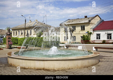 Piazza Lenin in Tarusa. La Russia Foto Stock