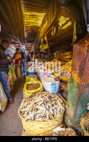 Scena di mercato in Madagascar Foto Stock