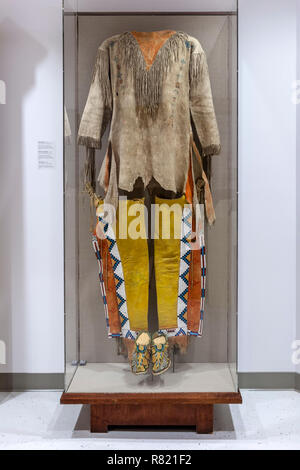 Mescalero Apache abbigliamento, Bosque Redondo Memorial, Fort Sumner, Nuovo Messico USA Foto Stock