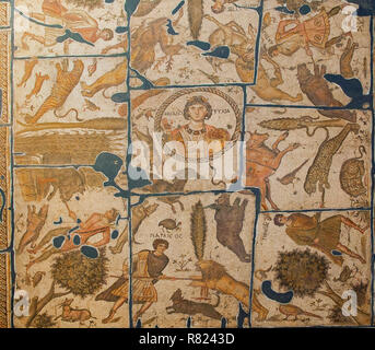 Mosaico Yakto da Harbiye, 5 cent. A.C., Hatay Museo di Archeologia, Antakya, provincia di Hatay, Turchia Foto Stock