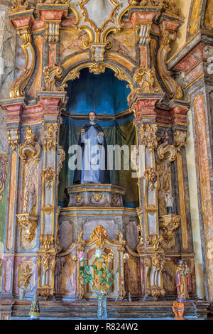 Capela de Nossa Senhora do Pilar cappella, vista interna, Sabará, Minas Gerais, Brasile Foto Stock