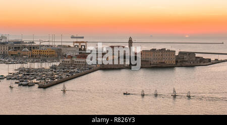 Triese in serata gloria italiana Foto Stock