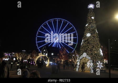 Ruota panoramica Ferris nell'isola di Pigeon Forge, TN Foto Stock