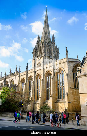 La Chiesa dell'Università di Santa Maria Vergine in Oxford, Regno Unito Foto Stock