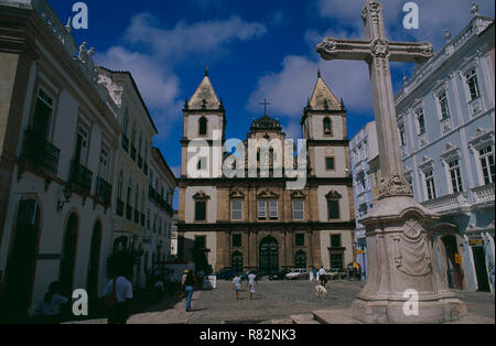 Igreja da Ordem Terceira de São Francisco nel patrimonio mondiale Unesco Pelourinho di Salvador de Bahia Foto Stock