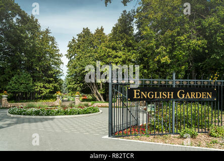 I giardini inglesi a Assiniboine Park, Winnipeg, Manitoba, Canada. Foto Stock