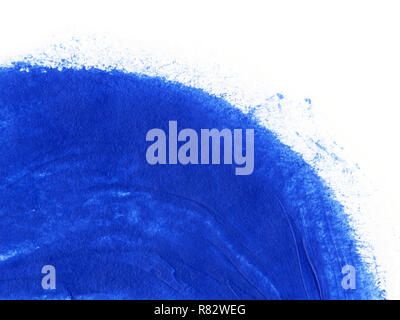 Fingerpaint blu Foto Stock