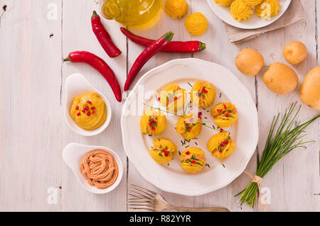 La duchessa patate panini. Foto Stock