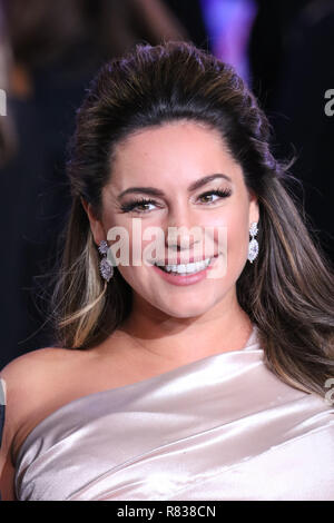 Londra, Regno Unito. 12 dic 2018. Kelly Brook, Mary Poppins ritorna Premiere europeo, Royal Albert Hall, Kensington Gore, Londra, UK, 12 dicembre 2018, Foto di Richard Goldschmidt Credito: ricca di oro/Alamy Live News Foto Stock