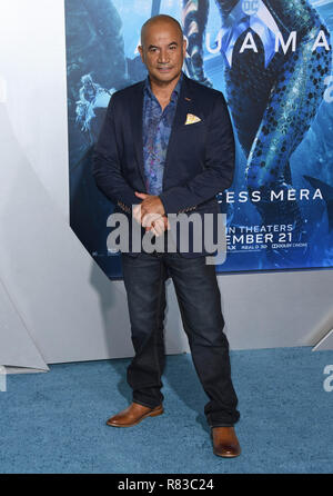 Dicembre 12, 2018 - Hollywood, CA, Stati Uniti - 12 dicembre 2018 - Hollywood, California - Temuera Morrison. ''Aquaman " Los Angeles Premiere detenute a TCL Teatro Cinese. Photo credit: Birdie Thompson/AdMedia (credito Immagine: © Birdie Thompson/AdMedia via ZUMA filo) Foto Stock