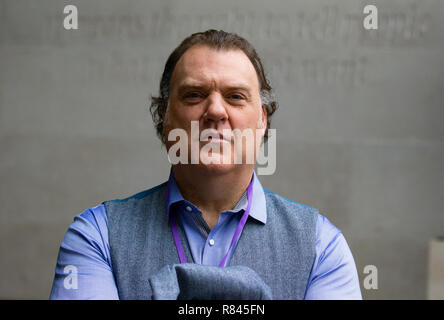 Sir Bryn Terfel, Gallese cantante lirico, alla BBC studios a comparire su "L'Andrew Marr Show'. Foto Stock