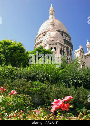 Basilique du Sacré-Coeur, Montmartre, Parigi, Francia Foto Stock