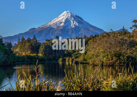 Mount Taranaki, New Plymouth, Isola del nord, Nuova Zelanda Foto Stock