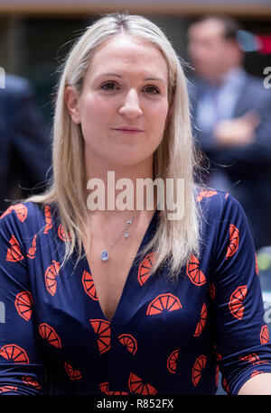 Il Belgio, Bruxelles, su 2018/09/18: Helen McEntee, Ministro irlandese per gli affari europei.Caption locale *** Foto Stock