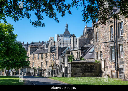 Il cimitero di Greyfriars, Edimburgo, Scozia, Regno Unito. Foto Stock