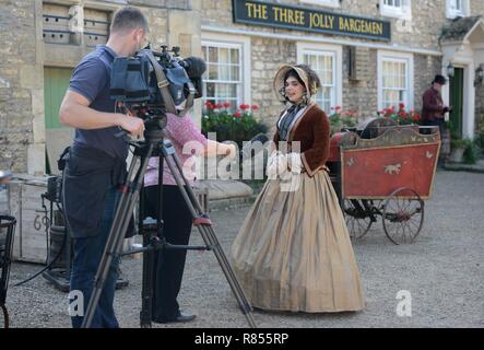 Dr Thorne è girato in Lacock, Wiltshire Foto Stock