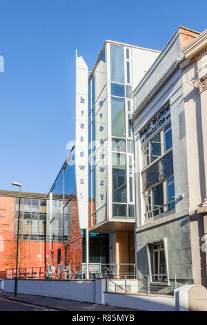 Broadway Cinema in Nottingham, un cinema indipendente. Broad Street, Nottingham, Inghilterra, Regno Unito Foto Stock