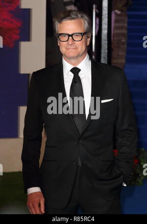 Dicembre 12, 2018 - Londra, Regno Unito - Colin Firth visto durante la Mary Poppins ritorna, UK Premiere presso la Royal Albert Hall, Kensington di Londra. (Credito Immagine: © Keith Mayhew/SOPA immagini via ZUMA filo) Foto Stock