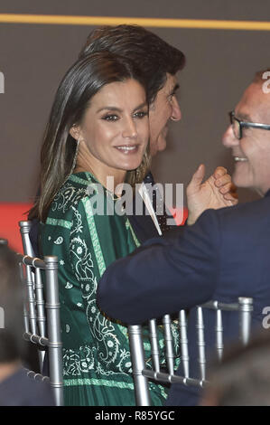 Madrid, Madrid, Spagna. Xiii Dec, 2018. Regina Letizia di Spagna partecipa a pranzo commemorativo dell'ottantesimo anniversario della Marca quotidiano a Royal Theatre sul dicembre 13, 2018 a Madrid, Spagna Credit: Jack Abuin/ZUMA filo/Alamy Live News Foto Stock