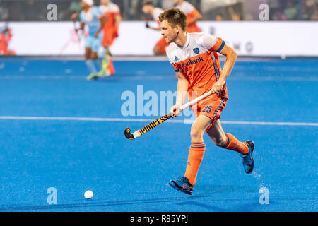 Bhubaneswar, India. 13 dicembre, 2018. Hockey Odisha uomini di Coppa del Mondo di Bhubaneswar 2018. Luogo: Kalinga Stadium. Thierry Brinkman durante il gioco India vs Paesi Bassi. Credito: Pro scatti/Alamy Live News Foto Stock