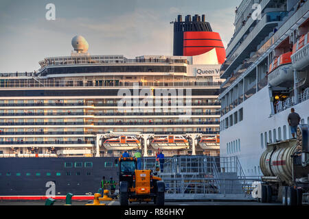 La regina Vittoria lascia l'isola principessa Foto Stock