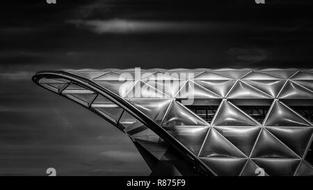 Il nuovo tetto a Londra Crossrail Foto Stock