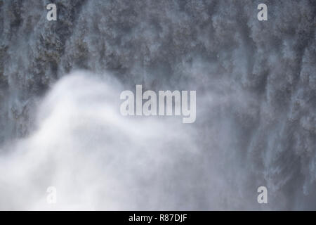 In prossimità della cascata di Dettifoss, Islanda Foto Stock