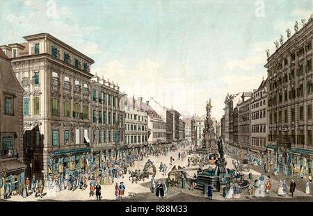 Carl-Schütz.-Am-Graben-1781. Foto Stock